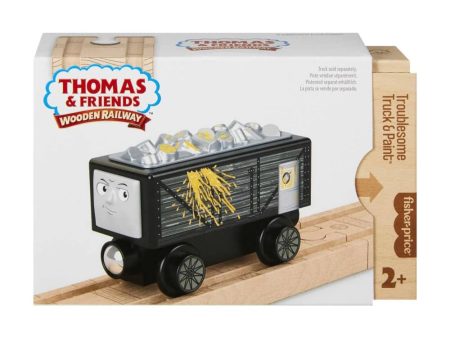 THOMAS AND FRIENDS WOODEN RAILWAY - TROUBLESOME TRUCK AND PAINT Cheap