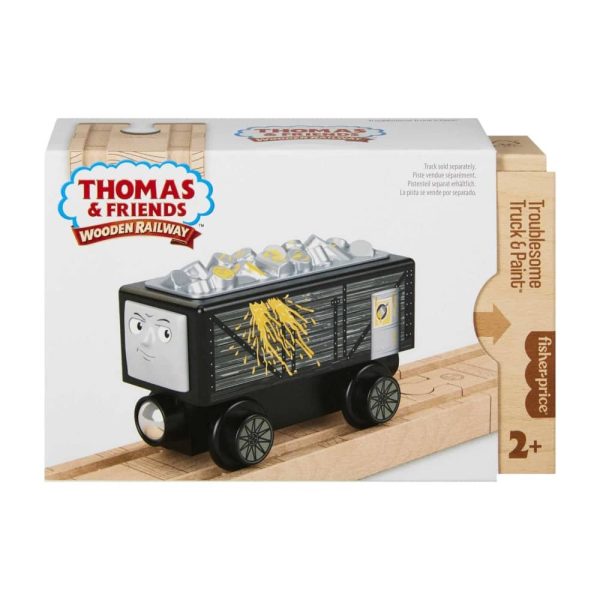 THOMAS AND FRIENDS WOODEN RAILWAY - TROUBLESOME TRUCK AND PAINT Cheap