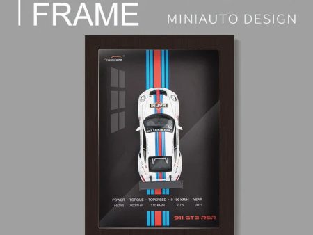 1:32 Diecast Porsche 911 GT3 RSR Model 3D Photo Frame on Sale