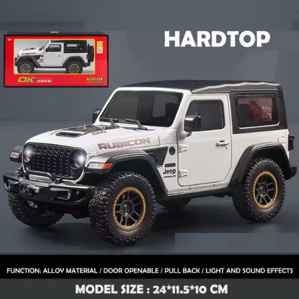 1:18 Diecast Rubicon Wrangler Jeep Model Discount