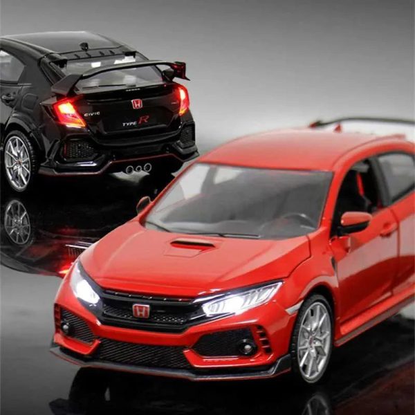 1:24 Diecast Honda Civic Type-R Model Car Fashion