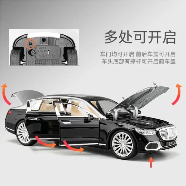 1:22 Diecast Mercedes Maybach S680 Model Car Discount