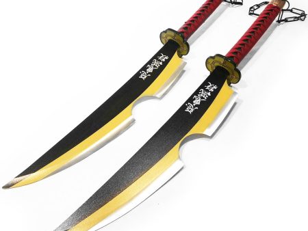 Demon Slayer  Amber Nicirin Blade  Style Pair of Swords Supply