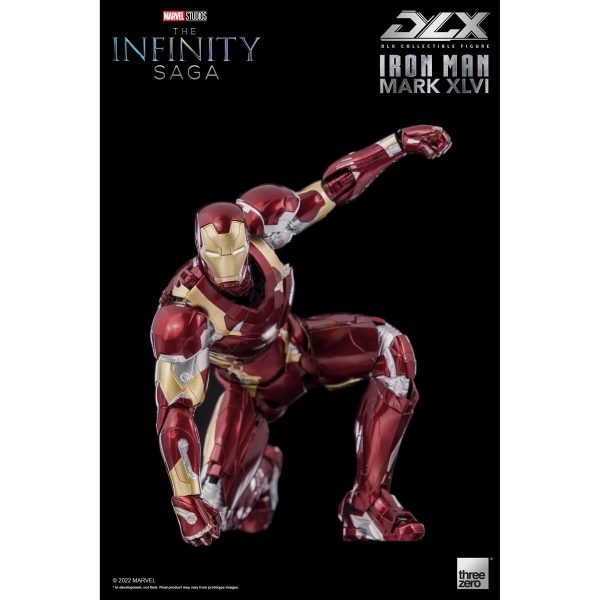 Avengers: Infinity Saga Iron Man Mark 46 DLX 1:12 Scale Action Figure - Threezero For Sale