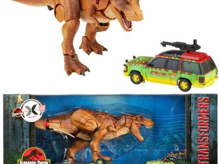 Transformers Collaborative: Jurassic Park Mash-Up, Tyrannocon Rex & Autobot JP93 on Sale