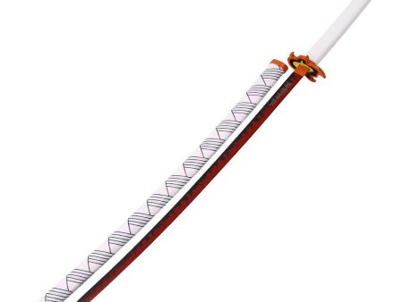 Demon Slayer  Kyojuro Rengoku V2 - Red Nichirin  Style Sword with Scabbard For Discount