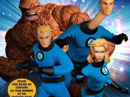 MEZCO One:12 Collective - Fantastic Four Deluxe Steel Boxed Set (4 Pack) For Cheap