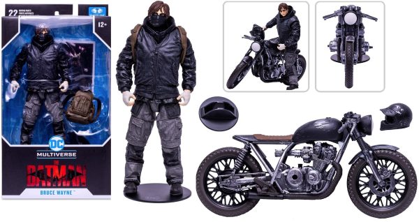 The Batman Movie Bruce Wayne Drifter & Drifter Motorcycle Set 7  Inch Scale Action Figure - McFarlane Toys Hot on Sale