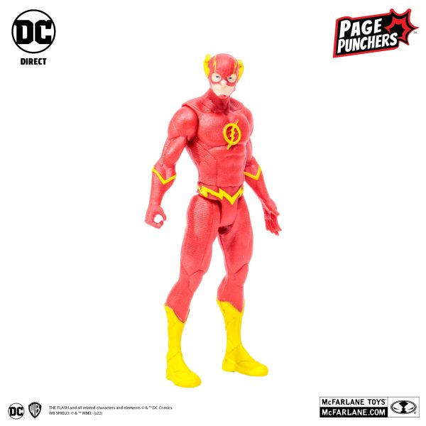 The Flash Page Punchers 3  Inch Scale Action Figure with Flashpoint #1 Comic Book - (DC Direct) McFarlane Toys *SALE!* Online Hot Sale