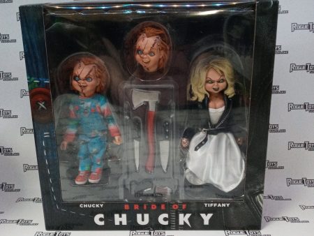 NECA Retro Cloth Bride of Chucky 2-Pack, Chucky & Tiffany Hot on Sale