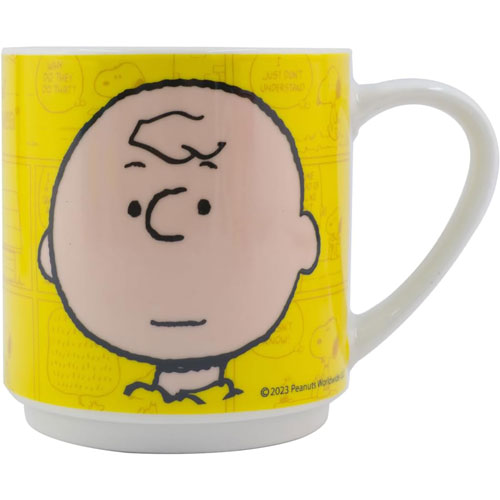 Fun Kids Tarro: Charlie Brown - Juego De 4 Tarros Apilables De Porcelana - Snoopy 330 Ml Hot on Sale