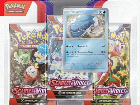 Pokemon TCG Scarlet & Violet: 3 Booster Blister en Ingles For Sale