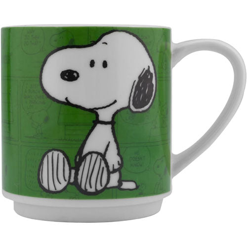 Fun Kids Tarro: Charlie Brown - Juego De 4 Tarros Apilables De Porcelana - Snoopy 330 Ml Hot on Sale