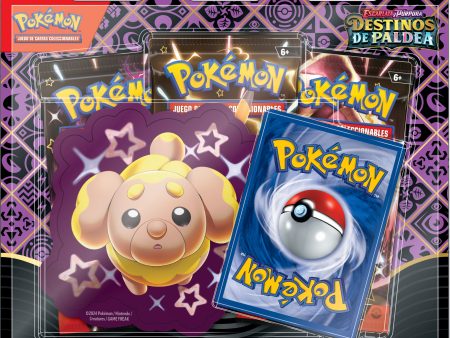 Pokemon TCG Scarlet & Violet: Paldean Fates - Tech Sticker Collection 3 pack En Ingles Fashion