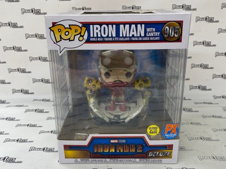 Funko POP! Iron Man 2 Deluxe Iron Man with Gantry #905 PX exclusive Hot on Sale