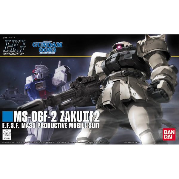 Bandai Hobby Gunpla High Grade Model Kit: Mobile Suit Gundam 0083 Stardust Memory - MS 06F 2 Zaku II F2 Escala 1 144 Kit De Plastico on Sale