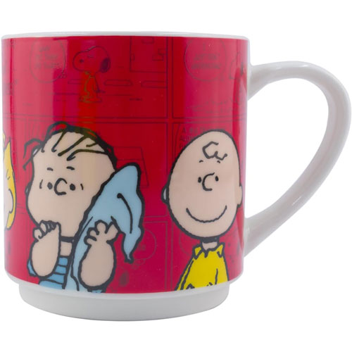 Fun Kids Tarro: Charlie Brown - Juego De 4 Tarros Apilables De Porcelana - Snoopy 330 Ml Hot on Sale