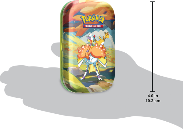 Pokemon TCG Scarlet & Violet: Vibrant Paldea - Espartha con Ampharos Mini Tin En Ingles Hot on Sale