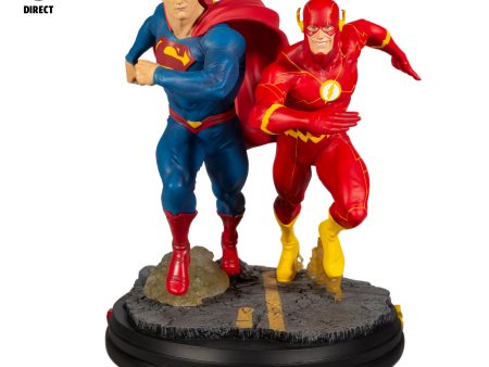 DC Battle Superman vs. The Flash Racing Statue (Limited Edition 5,000pcs) - McFarlane Toys Fashion