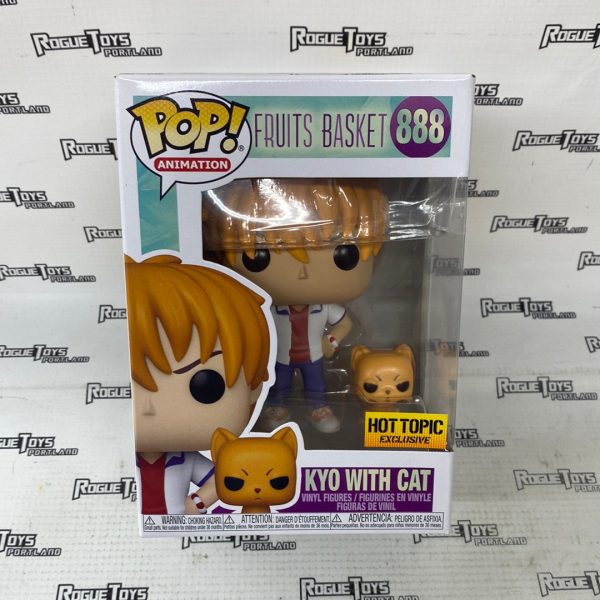 Funko POP! Animation Fruits Basket Kyo With Cat #888 Hot Topic Exclusive Discount